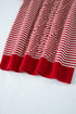 Stripe Geometric Textured Drop Shoulder Sweater